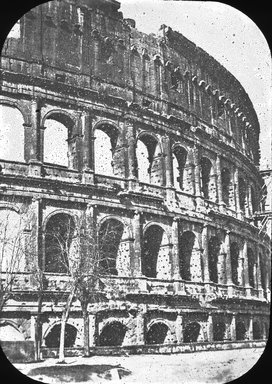 <em>"Colosseum, Rome, Italy"</em>. Lantern slide 3.25x4in, 3.25 x 4 in. Brooklyn Museum, Goodyear. (Photo: Brooklyn Museum, S03i2816l01.jpg