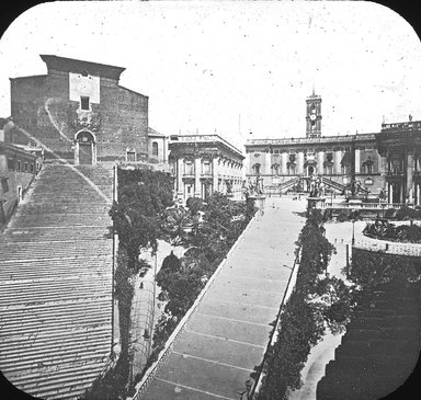 <em>"Rome, Italy"</em>. Lantern slide 3.25x4in, 3.25 x 4 in. Brooklyn Museum, Goodyear. (Photo: Brooklyn Museum, S03i2878l01.jpg