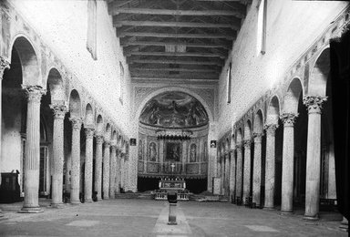 <em>"S. Sabina, Rome, Italy"</em>. Lantern slide 3.25x4in, 3.25 x 4 in. Brooklyn Museum, Goodyear. (Photo: Brooklyn Museum, S03i2886l01.jpg