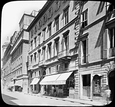 <em>"House of Goethe, Rome, Italy"</em>. Lantern slide 3.25x4in, 3.25 x 4 in. Brooklyn Museum, Goodyear. (Photo: T.H. McAllister, S03i2899l01_SL.jpg