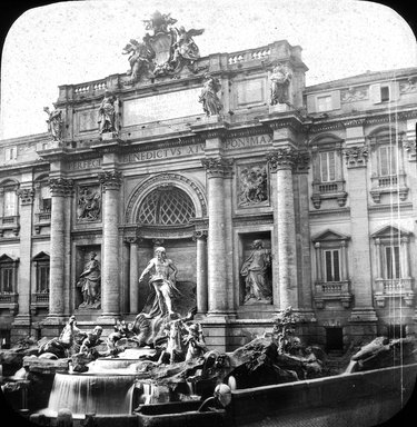 <em>"Palazzo Poli, Rome, Italy"</em>. Lantern slide 3.25x4in, 3.25 x 4 in. Brooklyn Museum, Goodyear. (Photo: J. Levy cie, S03i2909l01.jpg