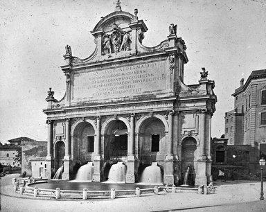 <em>"Janiculum, Rome, Italy"</em>. Lantern slide 3.25x4in, 3.25 x 4 in. Brooklyn Museum, Goodyear. (Photo: Brooklyn Museum, S03i2913l01.jpg