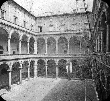 <em>"S. Lorenzo, Rome, Italy"</em>. Lantern slide 3.25x4in, 3.25 x 4 in. Brooklyn Museum, Goodyear. (Photo: Brooklyn Museum, S03i2914l01.jpg