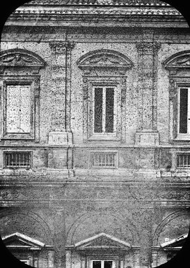 <em>"Palazzo Farnese, Rome, Italy"</em>. Lantern slide 3.25x4in, 3.25 x 4 in. Brooklyn Museum, Goodyear. (Photo: Brooklyn Museum, S03i2920l01.jpg