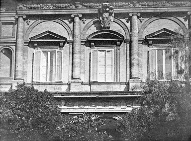 <em>"Palazzo Farnese, Rome, Italy"</em>. Lantern slide 3.25x4in, 3.25 x 4 in. Brooklyn Museum, Goodyear. (Photo: J.B. Colt, S03i2922l01.jpg