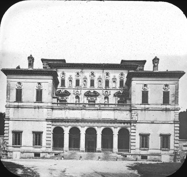 <em>"Villa Borghese, Rome, Italy"</em>. Lantern slide 3.25x4in, 3.25 x 4 in. Brooklyn Museum, Goodyear. (Photo: J.B. Colt, S03i2930l01.jpg