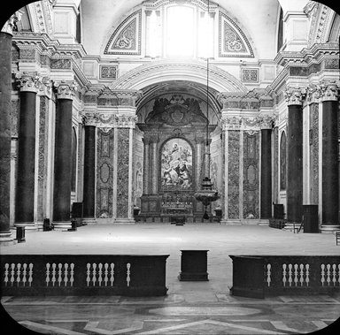 <em>"S. Maria delli Angeli, Rome, Italy"</em>. Lantern slide 3.25x4in, 3.25 x 4 in. Brooklyn Museum, Goodyear. (Photo: T.H. McAllister, S03i2949l01.jpg