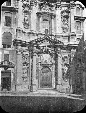 <em>"S. Maria Maddalena, Rome, Italy"</em>. Lantern slide 3.25x4in, 3.25 x 4 in. Brooklyn Museum, Goodyear. (Photo: Brooklyn Museum, S03i2957l01.jpg