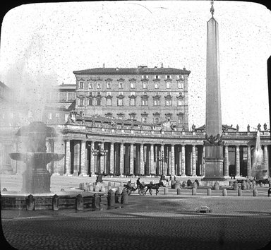 <em>"St. Peter's, Rome, Italy"</em>. Lantern slide 3.25x4in, 3.25 x 4 in. Brooklyn Museum, Goodyear. (Photo: T.H. McAllister, S03i2970l01.jpg