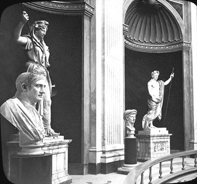 <em>"Vatican Museum, Rome, Italy"</em>. Lantern slide 3.25x4in, 3.25 x 4 in. Brooklyn Museum, Goodyear. (Photo: T.H. McAllister, S03i3002l01.jpg