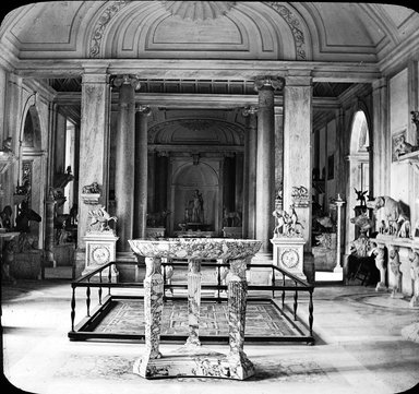 <em>"Vatican Museum, Rome, Italy"</em>. Lantern slide 3.25x4in, 3.25 x 4 in. Brooklyn Museum, Goodyear. (Photo: T.H. McAllister, S03i3003l01.jpg