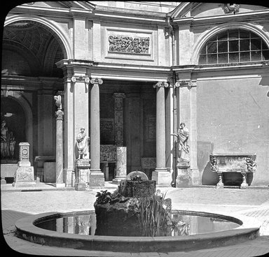 <em>"Vatican Museum, Rome, Italy"</em>. Lantern slide 3.25x4in, 3.25 x 4 in. Brooklyn Museum, Goodyear. (Photo: T.H. McAllister, S03i3007l01.jpg