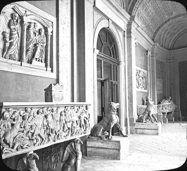 <em>"Vatican Museum, Rome, Italy"</em>. Lantern slide 3.25x4in, 3.25 x 4 in. Brooklyn Museum, Goodyear. (Photo: T.H. McAllister, S03i3009l01.jpg