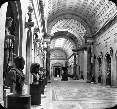 <em>"Vatican Museum, Rome, Italy"</em>. Lantern slide 3.25x4in, 3.25 x 4 in. Brooklyn Museum, Goodyear. (Photo: J. Levy cie, S03i3013l01.jpg