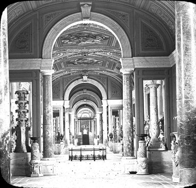 <em>"Vatican Museum, Rome, Italy"</em>. Lantern slide 3.25x4in, 3.25 x 4 in. Brooklyn Museum, Goodyear. (Photo: T.H. McAllister, S03i3014l01.jpg