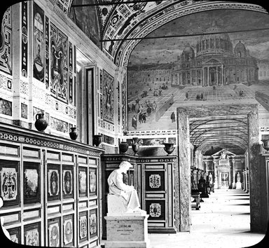 <em>"Vatican Museum, Rome, Italy"</em>. Lantern slide 3.25x4in, 3.25 x 4 in. Brooklyn Museum, Goodyear. (Photo: T.H. McAllister, S03i3017l01.jpg