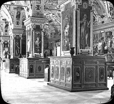 <em>"Vatican Museum, Rome, Italy"</em>. Lantern slide 3.25x4in, 3.25 x 4 in. Brooklyn Museum, Goodyear. (Photo: T.H. McAllister, S03i3018l01.jpg