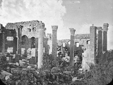 <em>"Hauran, Syria"</em>. Lantern slide 3.25x4in, 3.25 x 4 in. Brooklyn Museum, Goodyear. (Photo: Brooklyn Museum, S03i3064l01.jpg