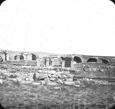 <em>"Mashita, Moab, Jordan"</em>. Lantern slide 3.25x4in, 3.25 x 4 in. Brooklyn Museum, Goodyear. (Photo: Brooklyn Museum, S03i3067l01.jpg