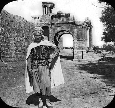 <em>"Tebessa, North Africa"</em>. Lantern slide 3.25x4in, 3.25 x 4 in. Brooklyn Museum, Goodyear. (Photo: T.H. McAllister, S03i3076l01.jpg