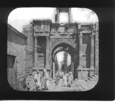 <em>"Tebessa, North Africa"</em>. Lantern slide 3.25x4in, 3.25 x 4 in. Brooklyn Museum, Goodyear. (Photo: T.H. McAllister; J. Levy cie, S03i3077l01.jpg