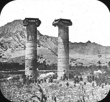 <em>"Temple of the Cybele, Sardis, Turkey"</em>. Lantern slide 3.25x4in, 3.25 x 4 in. Brooklyn Museum, Goodyear. (Photo: T.H. McAllister, S03i3101l01.jpg