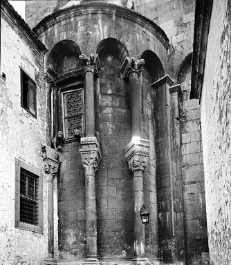 <em>"Cathedral, Troja, Italy, 1895"</em>, 1895. Lantern slide 3.25x4in, 3.25 x 4 in. Brooklyn Museum, Goodyear. (Photo: Brooklyn Museum, S03i3302l01.jpg