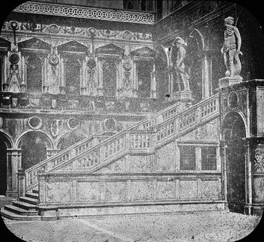 <em>"Palazzo Ducale, Venice, Italy"</em>. Lantern slide 3.25x4in, 3.25 x 4 in. Brooklyn Museum, Goodyear. (Photo: Brooklyn Museum, S03i3333l01.jpg