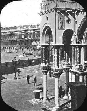 <em>"S. Marco, Venice, Italy"</em>. Lantern slide 3.25x4in, 3.25 x 4 in. Brooklyn Museum, Goodyear. (Photo: Brooklyn Museum, S03i3340l01.jpg