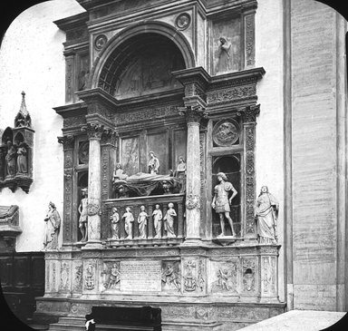 <em>"SS. Giovanni e Paolo, Venice, Italy"</em>. Lantern slide 3.25x4in, 3.25 x 4 in. Brooklyn Museum, Goodyear. (Photo: T.H. McAllister, S03i3354l01.jpg