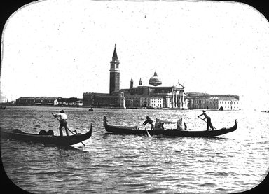 <em>"San Giorgio Maggiore, Venice, Italy"</em>. Lantern slide 3.25x4in, 3.25 x 4 in. Brooklyn Museum, Goodyear. (Photo: Brooklyn Museum, S03i3358l01.jpg