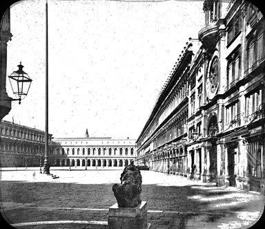 <em>"Piazza S. Marco, Venice, Italy"</em>. Lantern slide 3.25x4in, 3.25 x 4 in. Brooklyn Museum, Goodyear. (Photo: Brooklyn Museum, S03i3373l01.jpg