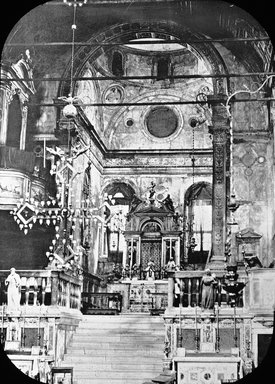 <em>"S. Maria dei Miracoli, Venice, Italy"</em>. Lantern slide 3.25x4in, 3.25 x 4 in. Brooklyn Museum, Goodyear. (Photo: Brooklyn Museum, S03i3384l01.jpg