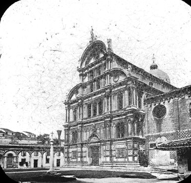 <em>"S. Zaccaria, Venice, Italy"</em>. Lantern slide 3.25x4in, 3.25 x 4 in. Brooklyn Museum, Goodyear. (Photo: Brooklyn Museum, S03i3390l01.jpg