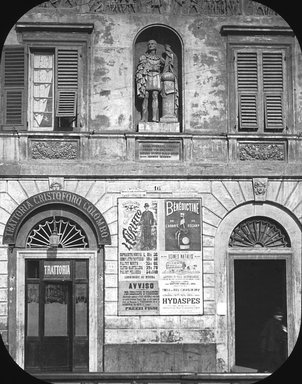 <em>"Genoa, Italy"</em>. Lantern slide 3.25x4in, 3.25 x 4 in. Brooklyn Museum, Goodyear. (Photo: T.H. McAllister, S03i3404l01.jpg