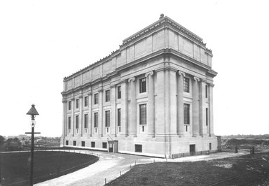 <em>"Brooklyn Museum: exterior. View of the West Wing (first section) from the northwest, showing north and west facades, 1898."</em>, 1898. Bw copy negative 5x7in, 5 x 7in (12.7 x 17.8 cm). Brooklyn Museum, Museum building. (Photo: Brooklyn Museum, S06_BEEi008.jpg