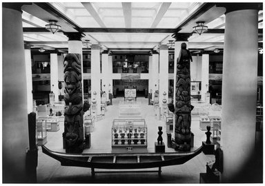 <em>"Rainbow House, Gallery of Ethnology, floor 1, 1930."</em>, 1930. Bw photographic print 8x10in, 8 x 10 in. Brooklyn Museum. (Photo: Brooklyn Museum, S06_INT_VIEW_AON_Rainbow_House_Gallery_of+_Ethnology_001_SL3.jpg