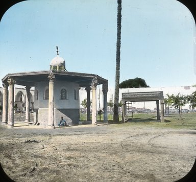 <em>"Views, Objects: Egypt. General Views; People. View 064: Egypt - Mosque of Amr, Ablution Fountain, Old Cairo."</em>. Lantern slide 3.25x4in, 3.25 x 4 in. Brooklyn Museum, lantern slides. (Photo: T. H. McAllister, New York, S10_08_Egypt_GeneralViews_People064.jpg