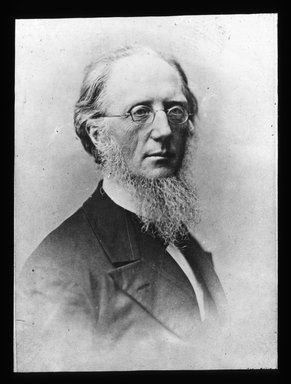 <em>"Views: Brooklyn, Long Island, Staten Island. Brooklyn photo portraits. View 006: Rev. H.M. Scudder D.D., former pastor of the Central Congressional Church."</em>, 1899. Lantern slide 3.25x4in, 3.25 x 4 in. Brooklyn Museum, CHART_2011. (S10_11_Brooklyn_LI_SI_Brooklyn_Photo_Portraits006.jpg