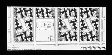 <em>"Views: Brooklyn, Long Island, Staten Island. Brooklyn scenes; buildings. View 008: Williamburg Houses Ground Plan."</em>. Lantern slide 3.25x4in, 3.25 x 4 in. Brooklyn Museum, CHART_2011. (S10_11_Brooklyn_LI_SI_Brooklyn_Scenes_Buildings008.jpg