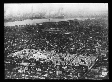 <em>"Views: Brooklyn, Long Island, Staten Island. Brooklyn scenes; buildings. View 009: Williamsburg Houses, general view."</em>. Lantern slide 3.25x4in, 3.25 x 4 in. Brooklyn Museum, CHART_2011. (S10_11_Brooklyn_LI_SI_Brooklyn_Scenes_Buildings009.jpg