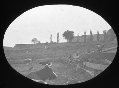 <em>"Views: Brooklyn. Various. View 003: Near the Penitentiary."</em>, 1899. Lantern slide 3.25x4in, 3.25 x 4 in. Brooklyn Museum, CHART_2011. (Photo: E.J. Cockey, S10_12_Brooklyn_Various003.jpg