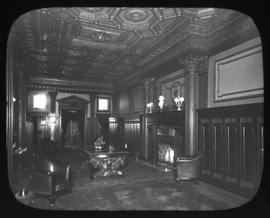<em>"Views: Brooklyn. Various. View 010: Room of Co. 'I' 23rd Regiment NGNY, 1900."</em>, 1900. Lantern slide 3.25x4in, 3.25 x 4 in. Brooklyn Museum, CHART_2011. (Photo: P.G. Farquharson, S10_12_Brooklyn_Various010.jpg