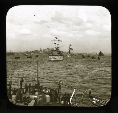 <em>"Views: U.S. Columbian Celebration: Oct. 1892. View 001: Dewey Celebration, Oct 1899."</em>, 1899. Lantern slide 3.25x4in, 3.25 x 4 in. Brooklyn Museum, CHART_2011. (Photo: Starks W. Lewis, S10_20_US_Columbian_Celebration_Oct_1892.001.jpg