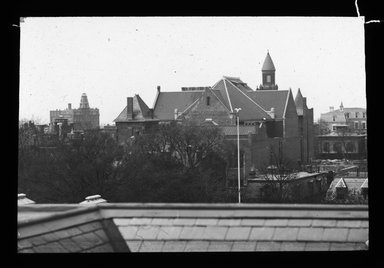 <em>"Views: U.S., Brooklyn. Brooklyn churches; synagogues. View 003: Tabernacle."</em>, 1899. Lantern slide 3.25x4in, 3.25 x 4 in. Brooklyn Museum, CHART_2011. (S10_21_US_Brooklyn_Brooklyn_Churches_Synagogues003.jpg