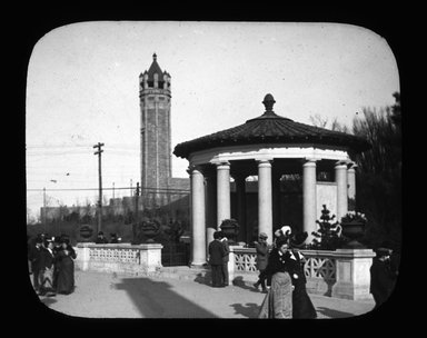 <em>"Views: U.S., Brooklyn. Brooklyn, Prospect Park. View 006: From Main Entrance. Prospect Park (1900)."</em>, 1900. Lantern slide 3.25x4in, 3.25 x 4 in. Brooklyn Museum, CHART_2011. (Photo: P.G. Farquharson, S10_21_US_Brooklyn_Brooklyn_Prospect_Park006.jpg
