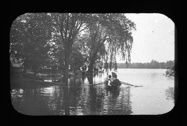 <em>"Views: U.S., Brooklyn. Brooklyn, Prospect Park. View 007: Lake, Prospect Park, Brooklyn."</em>. Lantern slide 3.25x4in, 3.25 x 4 in. Brooklyn Museum, CHART_2011. (S10_21_US_Brooklyn_Brooklyn_Prospect_Park007.jpg