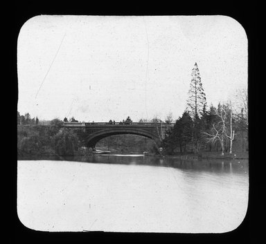 <em>"Views: U.S., Brooklyn. Brooklyn, Prospect Park. View 020: Bridge."</em>, 1899. Lantern slide 3.25x4in, 3.25 x 4 in. Brooklyn Museum, CHART_2011. (Photo: J.W. Davis, S10_21_US_Brooklyn_Brooklyn_Prospect_Park020.jpg
