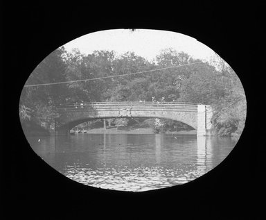 <em>"Views: U.S., Brooklyn. Brooklyn, Prospect Park. View 021: unlabeled (bridge)."</em>, 1899. Lantern slide 3.25x4in, 3.25 x 4 in. Brooklyn Museum, CHART_2011. (Photo: E.J. Cockey, S10_21_US_Brooklyn_Brooklyn_Prospect_Park021.jpg
