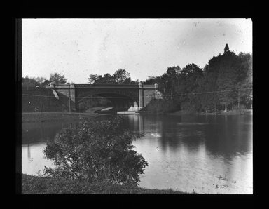 <em>"Views: U.S., Brooklyn. Brooklyn, Prospect Park. View 025: A Park bridge."</em>. Lantern slide 3.25x4in, 3.25 x 4 in. Brooklyn Museum, CHART_2011. (S10_21_US_Brooklyn_Brooklyn_Prospect_Park025.jpg